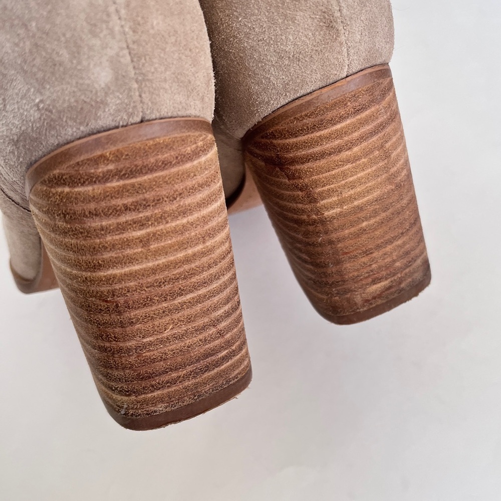 Marc Fisher Suede Tan Ankle Boots Size 9.5 - Picture 7 of 12
